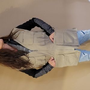 Vintage LL Bean fishing cargo hunting vest medium